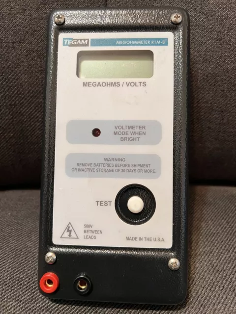 Tegam Megohmmeter R1M-B *Sold As Is Untested Parts Only*