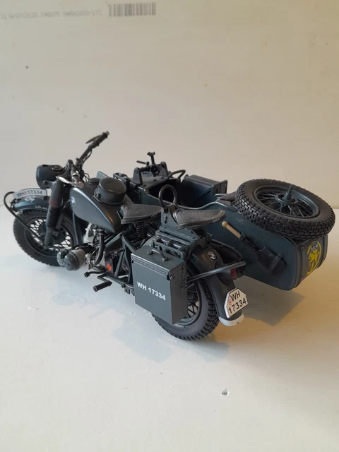 SCHUCO BMW R75 Motorcycle And Sidecar Combination Military 1/10 £0.99