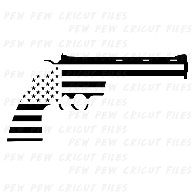 COLT PYTHON USA SVG Gun Cricut Files Colt Silhouettes Handgun