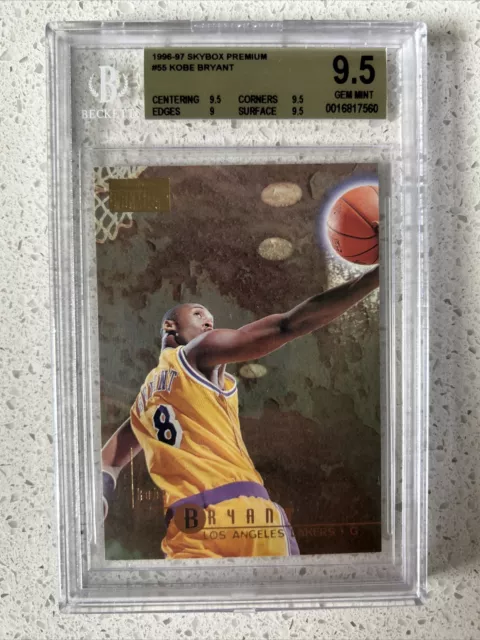 1996-97 SkyBox Premium KOBE BRYANT #55 Rookie Los Angeles Lakers RC HOF BGS 9.5