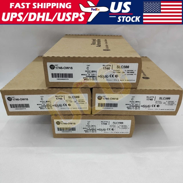 New Factory Sealed AB 1746-OBP16 SER C SLC 500 Output Module Sealed New Factory Sealed AB 1746-OBP16 SER C SLC 500 Output Module Sealed