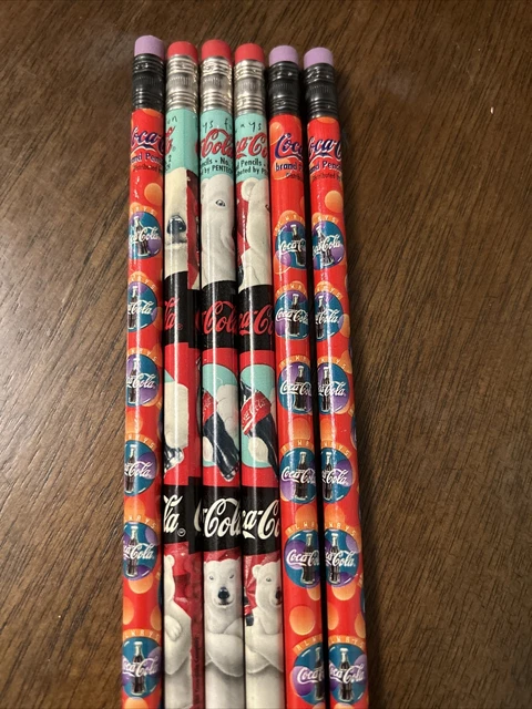 Vintage 1995  Coca Cola Coke Pencils Set of 6
