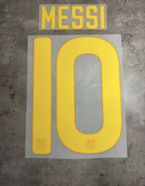 Messi #10 Barcelona 2011-2012 Fußball Name und Nummer Heim Shirt Druck Namenssatz