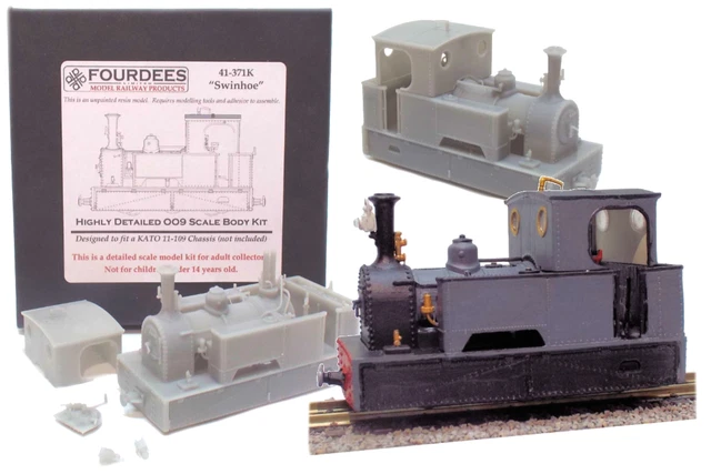 OO9/009 Kerr Stuart Skylark Steam Locomotive Fits The Kato Chassis 11-109 - Foto 8