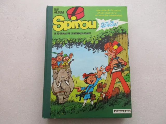 Journal De Spirou Album Recueil N°153 Etat Be/Tbe