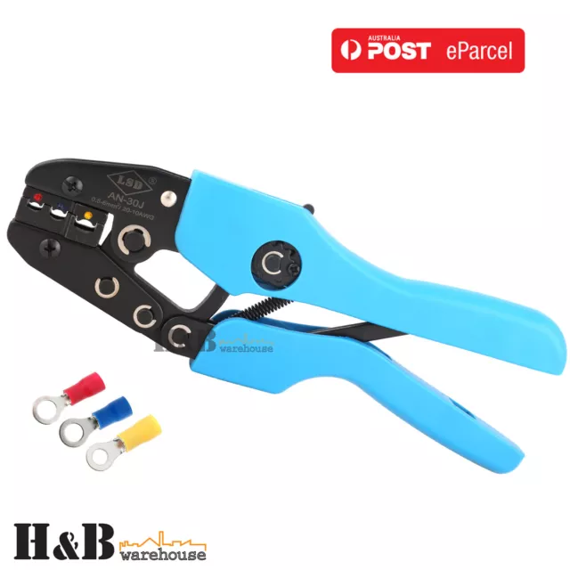 0.5-6 mm² Yellow Blue Red Insulated Terminals Crimper Crimping Tool Pliers