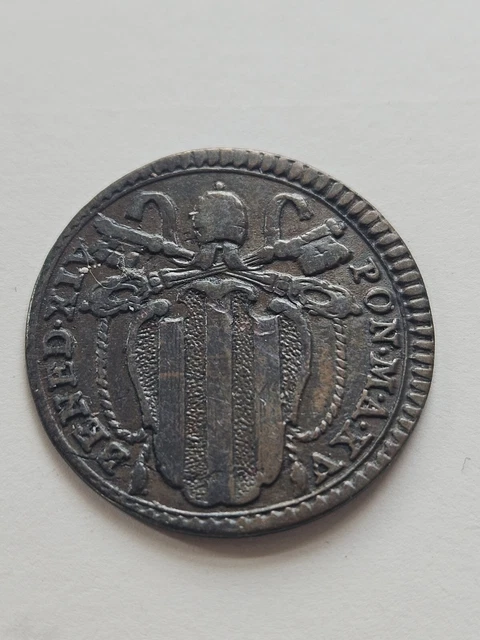 1754 STATI ITALIANI STATO PONTIFICIO QUATTRINO KM#1176aXF