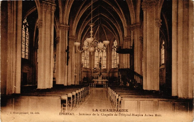 CPA AK La Champagne - ÉPERNAY - Interior of the Chapel of the Hospital (742624)