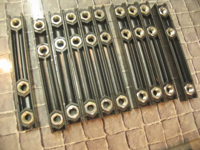 10 VERSA Conveyer Parts, 6" long with 3 captured nuts 3/8"-16