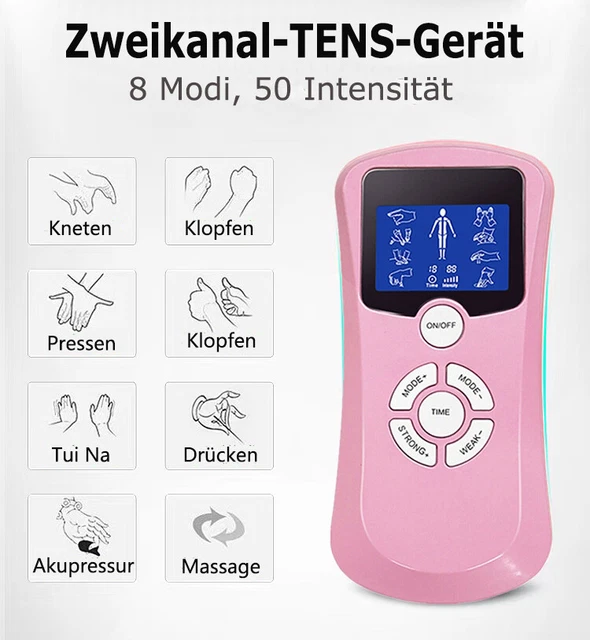 Stimulateur Musculaire électrique OSITO TENS & EMS - Soulagement De La Douleur, Recharge USB, Certifié CE