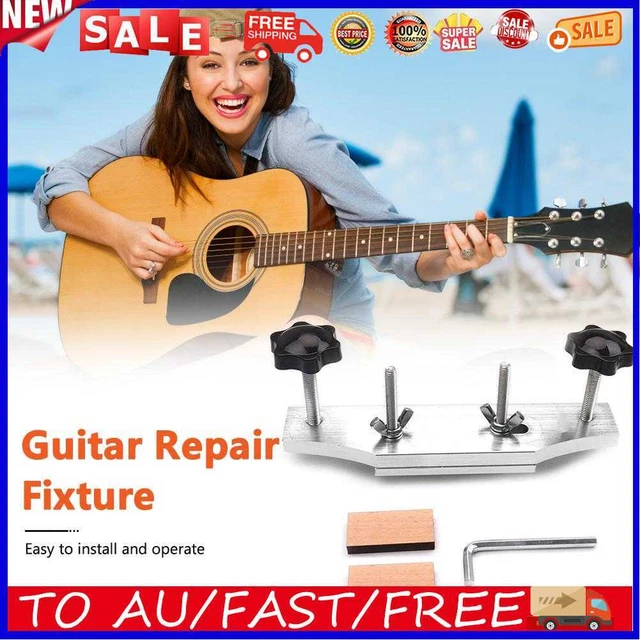 Acoustic Guitar Fixture Bonding Bridge Clamp Clip Stainless Steel Luthier Tools