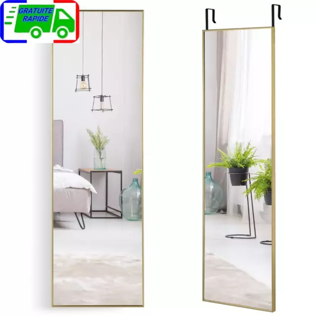 Miroir HD Psyché Mural Miroir Rectangulaire de Grand Format H 120 x  L37 CM Cadr