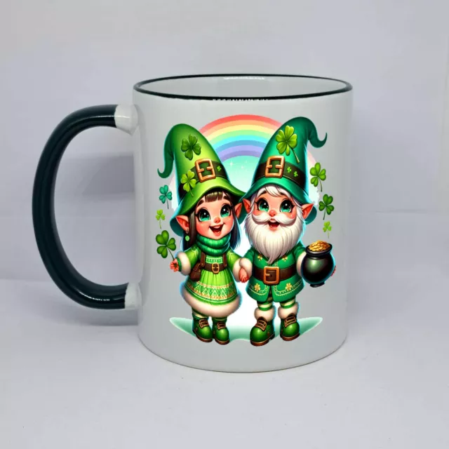 St Patrick's Day Ireland Coffee Mug Leprechaun Lucky Irish Gift Present Clover 2