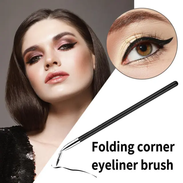 Professional Angled Cosmetics Brush Eyeliner Thin For Gel Powder Line A Eye❀