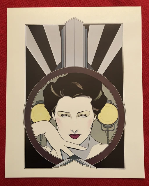 Patrick Nagel,Original ITT 5 color,offset poster 1979,Lights Cameras Connectors