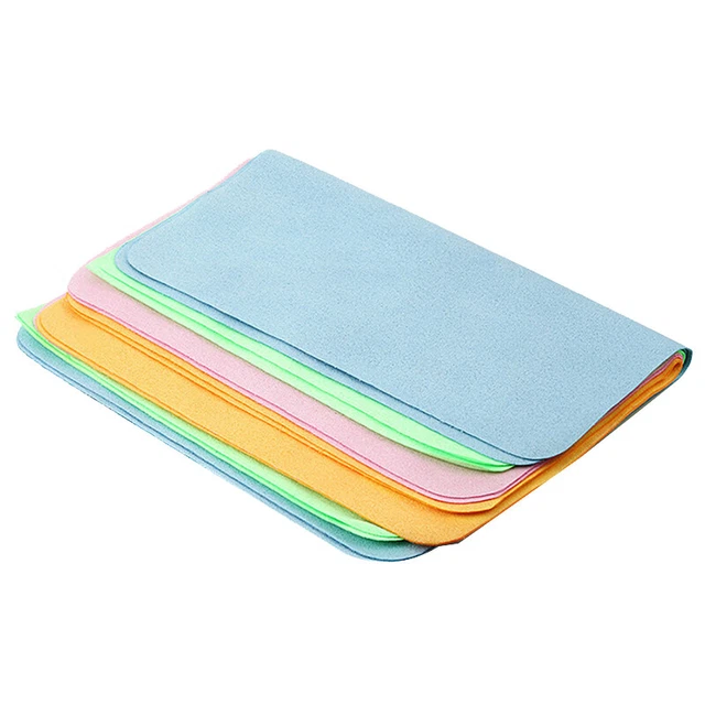 5Pcs Chamois Glasses Cleaner Eyeglasses Fine Fiber Clean Cloth for Lens CameH6L8