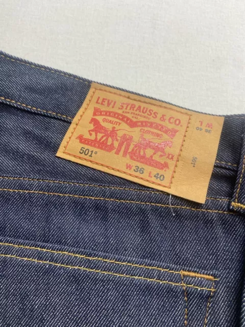 LEVI'S MEN'S 501 Original Straight Fit Rigid Jeans Mens 36 40 Big and ...