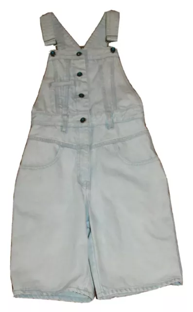vintage 1980s teen girls LA Gear size Medium denim shorts overalls Hong Kong