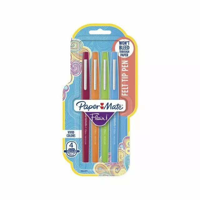 Paper Mate Flair 32pk Felt Pens 0.7mm Medium Tip Multicolored