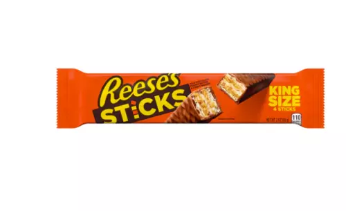 908500 4 x 85G PACKETS REESE'S REESES STICKS KING SIZE FOUR CHOC PEANUT STICKS