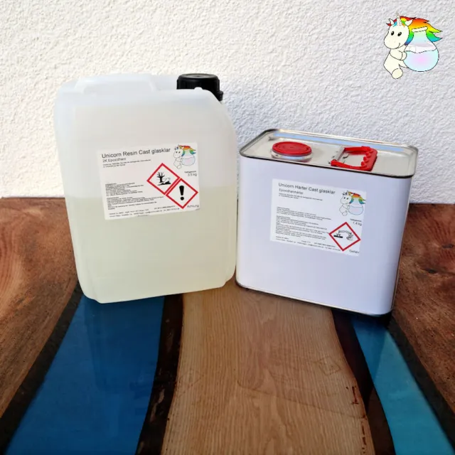 Epoxidharz 4,9 kg Glasklares Gießharz River-Tisch CAST RESIN klar EPOXY SET