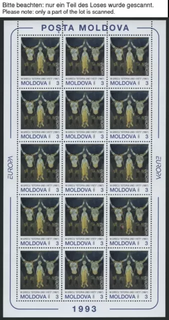 MOLDAVIA KB **, 1993-99, Europa, Mi.N. 94/5, 106-08 y 304 en hoja pequeña, no