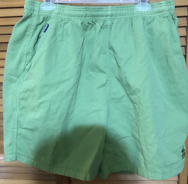 Vintage Crazy Shirts Hawaii Drawstring Cotton Shorts Men's Size XL Kiwi Dyed