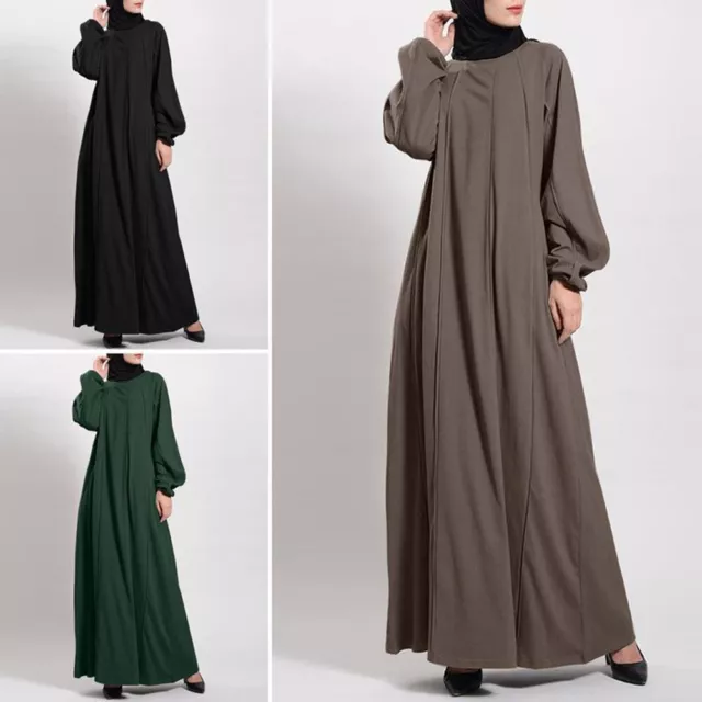 Muslim Ladies Dresses Abaya Prayer Maxi Dress Kaftan Jilbab Islamic Arab Robe /