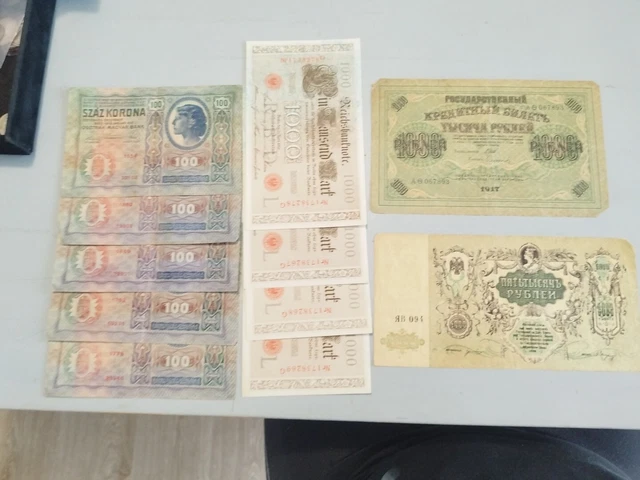 Lot De 10 Billets Authentiques Du Moyen-Orient – Iran, Afghanistan, Libye – Certificat D’authenticité Inclus