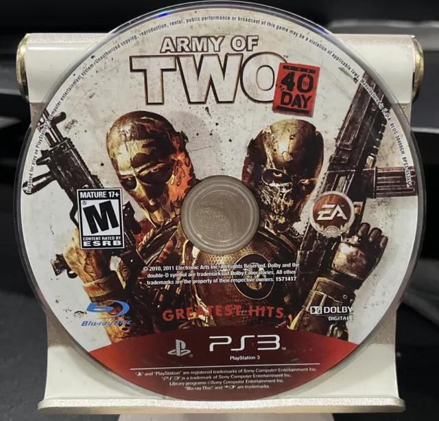 Army of Two: The 40th Day Playstation 3 PS3 Disc Only