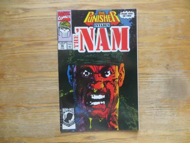 1991 Punisher Invades The Nam # 52 Origins Issue Signed Jimmy Palmiotti With Poa