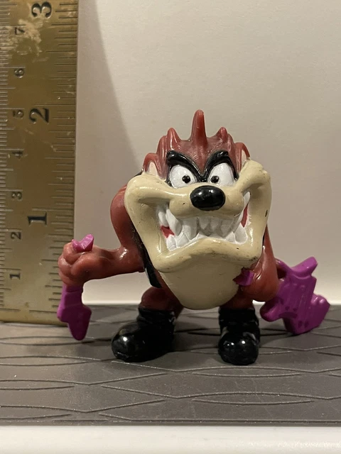 Vintage Taz Pepsi Guitar PVC Figure 1994 Looney Tunes Punk Rock cake topper