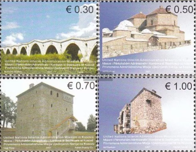 Kosovo (UN-verwaltung) 86-89 (kompl.Ausg.) postfrisch 2007 Architektur