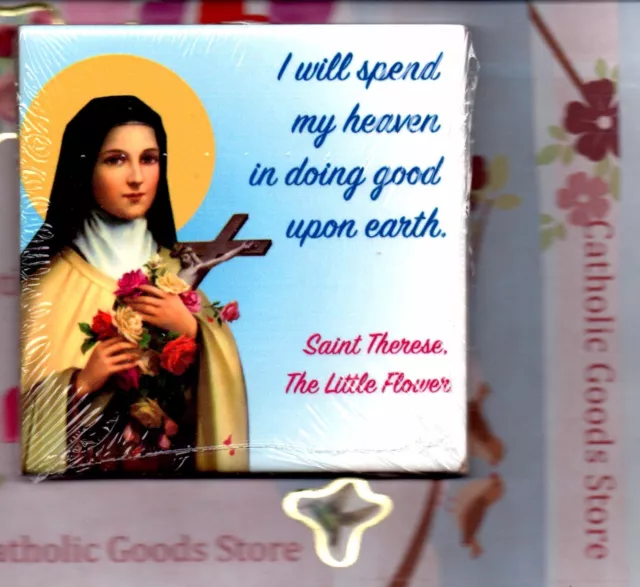 Saint. Therese Il Piccolo Fiore Muro Arte Ceramica Piastrella Da Italia