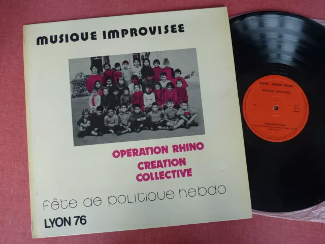 FRANCOIS TUSQUES & OPERATION RHINO - musique improvisée free jazz rare LP Vinyl