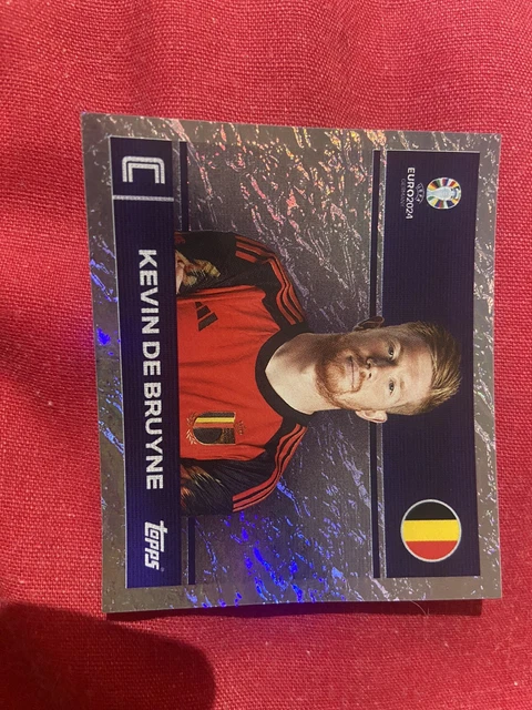Autocollant Topps UEFA Euro 2024 - Kevin De Bruyne (Captain) Foil - Édition Suisse - Neuwertig