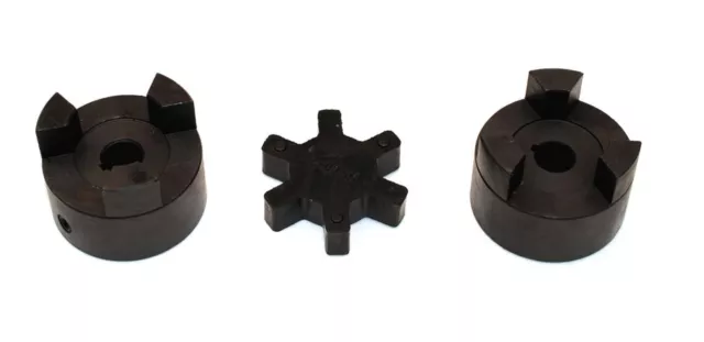 7/16" L075 Flexible 3-Piece L-Jaw Coupling Set & Buna-N NBR Rubber Spider