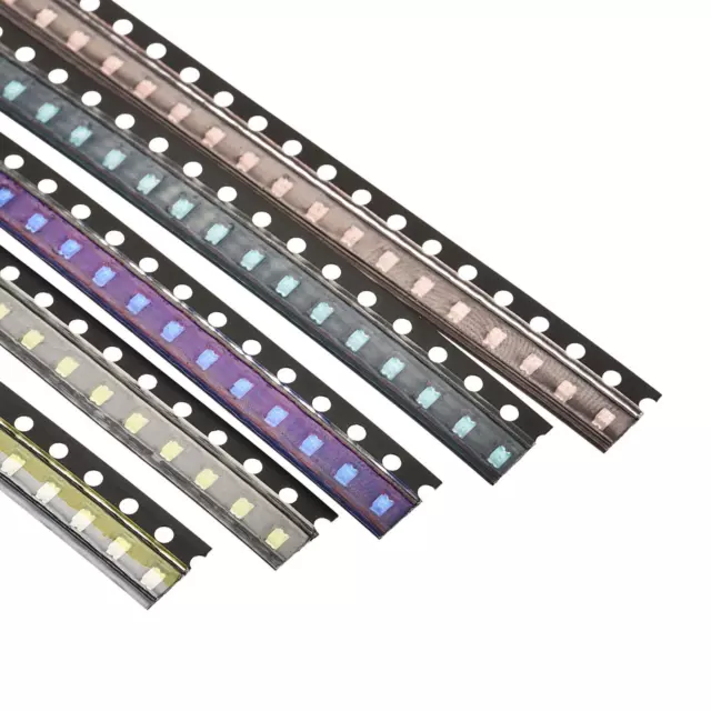 100Pcs 0805 Surface Mounted Devices LED Bulbs Light Emitting Diode Kit 5 Colors
