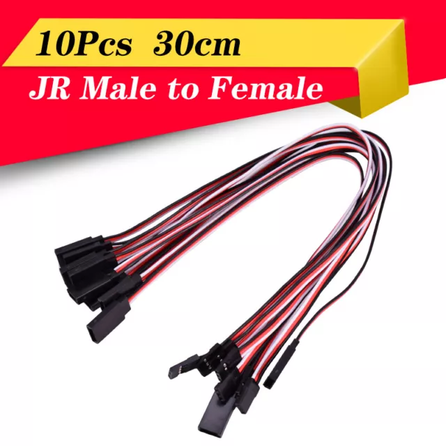 10X Servo Extension Lead Cable for RC Futaba JR Male to Female Wire Connector