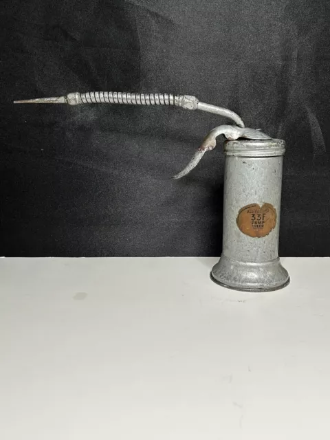 Vintage EAGLE No. 33F ALL PURPOSE PUMP OILER Oil Can 6oz Made in USA