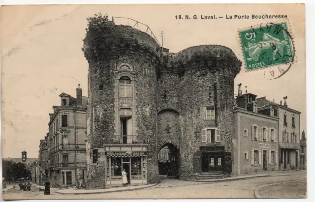 LAVAL - Mayenne - CPA 53 - la Porte Beucheresse - vue 2 - boulangerie