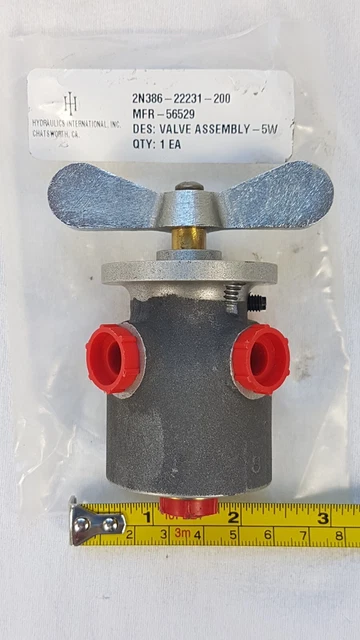 Hydraulics International 2N386-22231-200 Valve Assembly 5W MFR-56529 - Unused