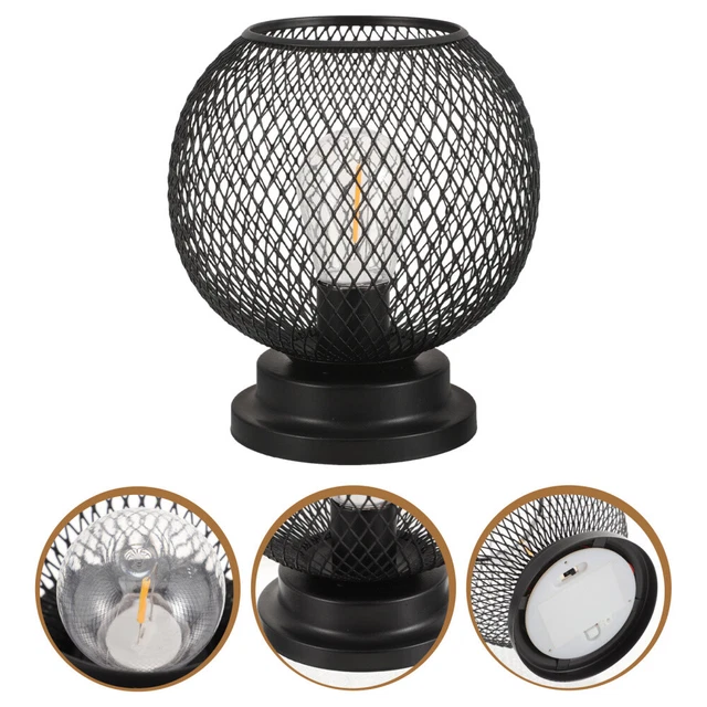 CREATIVE WROUGHT IRON Hollow Spray Paint Night Light Delicate Lamp