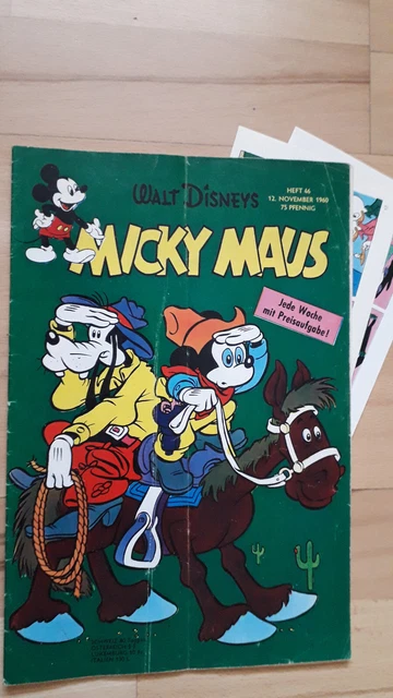 Micky Maus Nr.46 vom 12.11.1960 mit Comicstreifen, MMK-Zeitung, Sammelbild