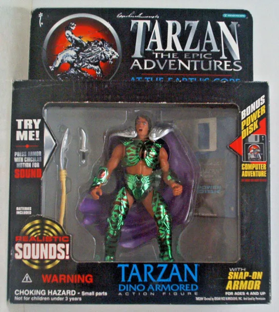 Sound & Disk Tarzan Earths Core Actions Figur 1995 OVP Blister Box Trendmasters