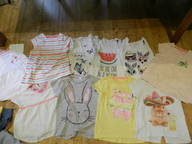 Pacchetto top per ragazze, età 4-5, noce moscata, F&F, H&M, Bluezoo, 10 favolosi top