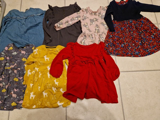 Pacchetto abiti a maniche lunghe per ragazze età 3-4 anni