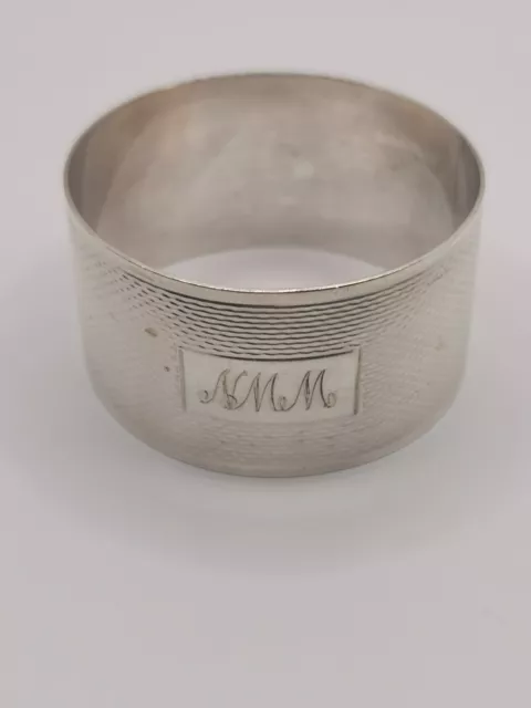 Sterling Silver Napkin Ring Hallmarked 1960