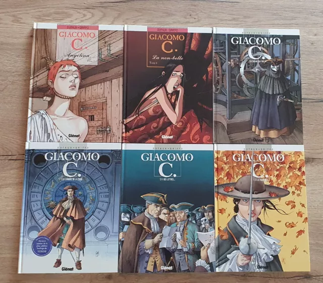 GIACOMO C. (DUFAUX & GRIFFO) LOT TOMES 7 à 12 Ed. GLÉNAT Etat NEUF - tous EO