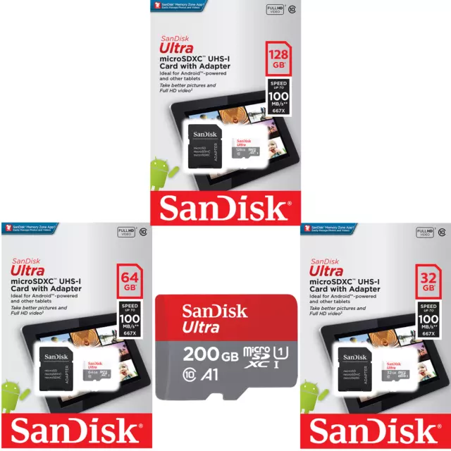 SanDisk Micro SD Card 16GB 32GB 64GB 128GB 256GB Ultra Memory Card Wholesale lot